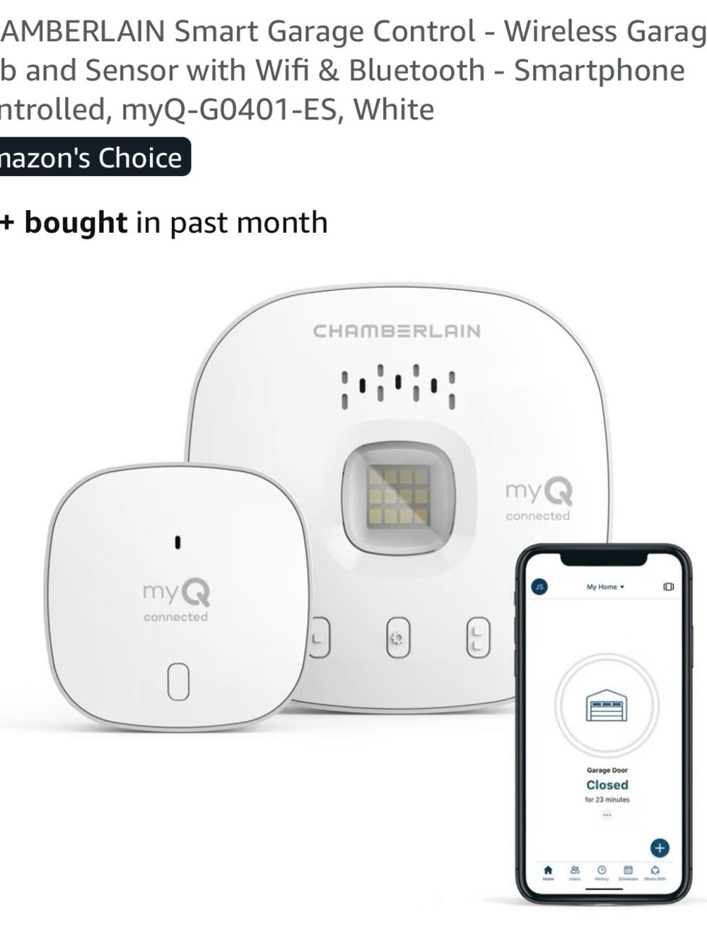 Chamberlain myQ Smart Garage Hub & Sensor - White